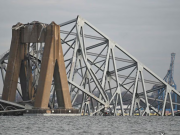 Las impresionantes imágenes que dejó el colapso del puente Francis Scott Key en Baltimore