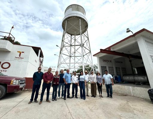 Nataly García Supervisa Obra de Rehabilitación de la Planta Potabilizadora en Díaz Ordaz